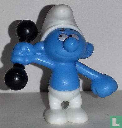 Burly Smurf ( with dumb-bell (01) - Image 1