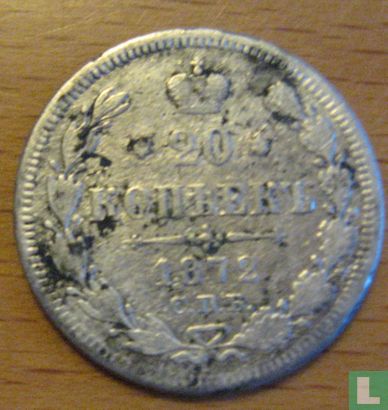 Russia 20 kopeks 1872 - Image 1