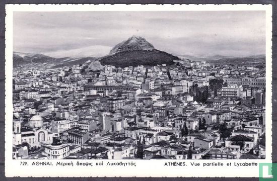 Athenes, Vue partielle et Lycabette