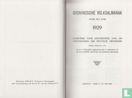 Groningsche Volksalmanak 1929 - Image 3