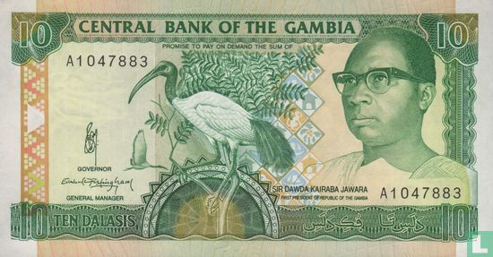 Gambia 10 Dalasis ND (1991) - Image 1