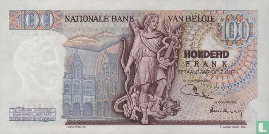Belgium 100 Francs 1974 - Image 2
