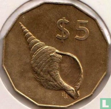 Îles Cook 5 dollars 1992 - Image 2