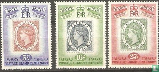 100 Jaar postzegels van St Lucia