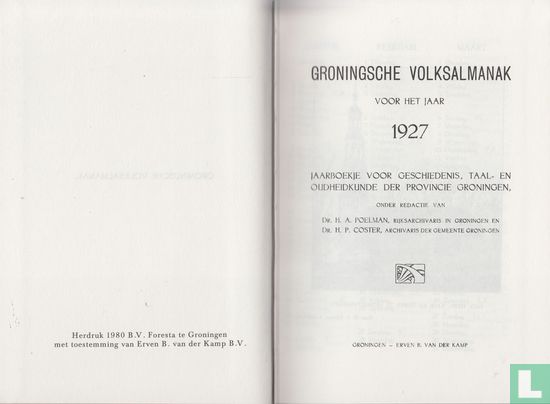 Groningsche Volksalmanak 1927 - Image 3