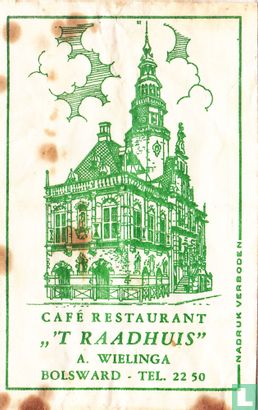 Café Restaurant " 't Raadhuis"  - Image 1