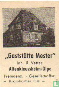 "Gaststätte Mester" - R.Vetter