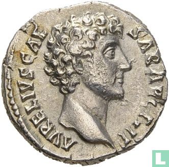 Caesar Marcus Aurelius 139-161, AR denier Rome 145-47 - Image 2