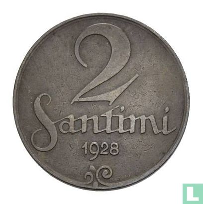 Latvia 2 santimi 1928 - Image 1
