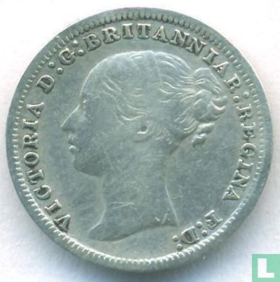 Royaume Uni 3 pence 1879 - Image 2