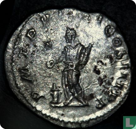 Empire romain, AR denier, 218-222 AD, Héliogabale, Rome - Image 2