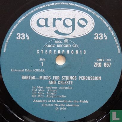 Bartók: Music for Strings, Percussion and Celeste / Divertimento for Strings - Bild 3