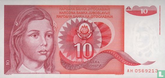 Joegoslavië 10 Dinara 1990 - Afbeelding 1
