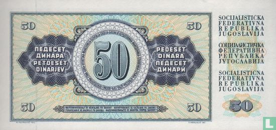 Jugoslawien 50 Dinara - Bild 2