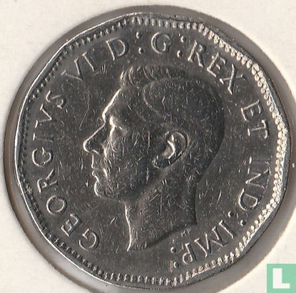 Canada 5 cents 1947 (esdoornblad na jaartal) - Afbeelding 2