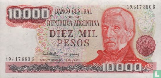 Argentine 10 000 Pesos 1976 - Image 1