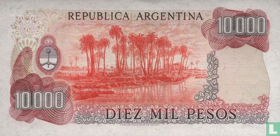Argentina 10,000 Pesos 1976 - Image 2