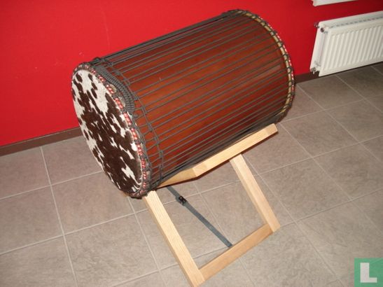 Navajo 'Djun-Djun' drum/trommel met standaard - Afbeelding 1