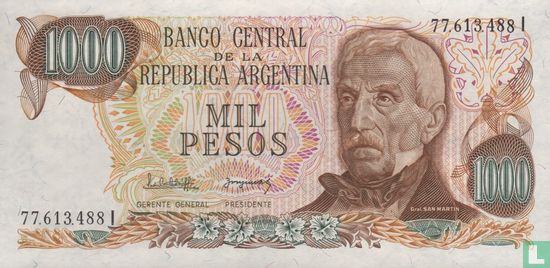 Argentinien 1000 Pesos 1976 - Bild 1