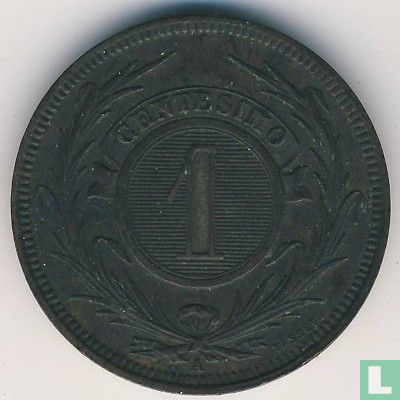 Uruguay 1 centésimo 1869 (A) - Image 2