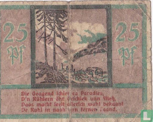duitsland 25 pfennig 1920 - Afbeelding 2