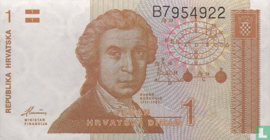 Kroatien 1 Dinar 1991 - Bild 1