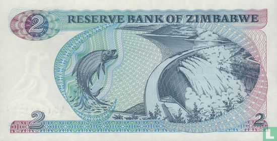 Zimbabwe 2 Dollars 1983 - Image 2