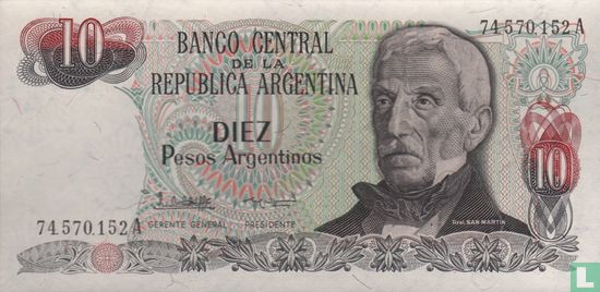 Argentina 10 Pesos Argentinos (Lopez-Vazquez) - Image 1