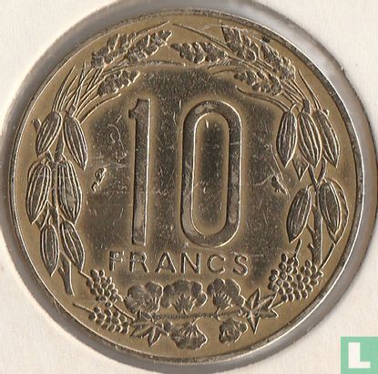Äquatorialafrikanische Staaten 10 Franc 1965 - Bild 2