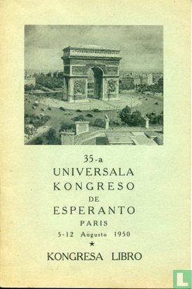 35-a Universala Kongreso de Esperanto Paris 5-12 Augusto 1950 - Afbeelding 1