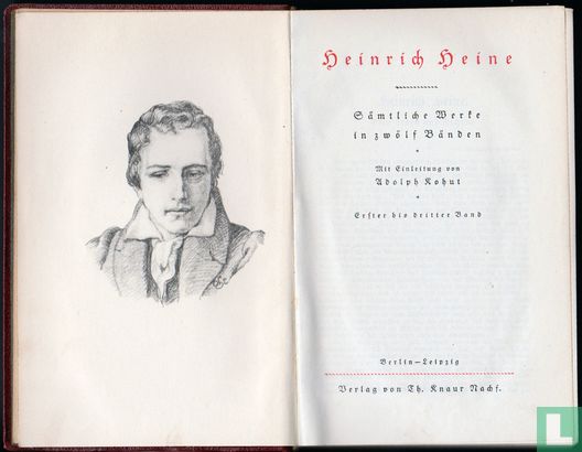 Heinrich Heine Sämtliche Werke zwölf Bänden  - Afbeelding 3