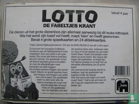 Fabeltjeskrant Lotto - Afbeelding 3