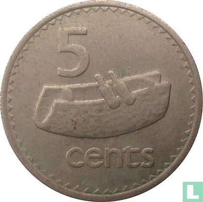Fiji 5 cents 1973 - Image 2