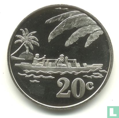 Tokelau 20 cents 2012 (PROOF) - Image 2