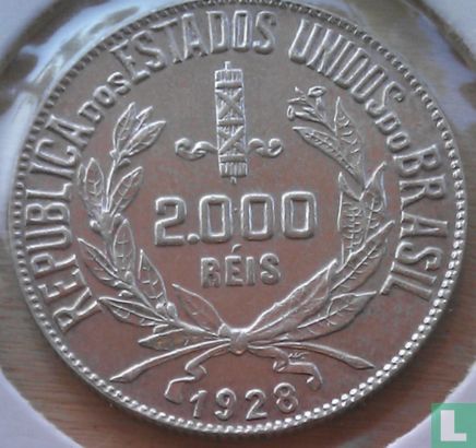Brazilië 2000 réis 1928 - Afbeelding 1
