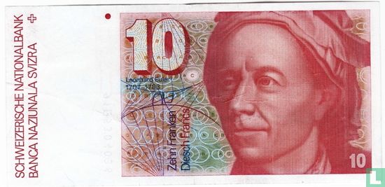 Zwitserland 10 Franken 1991 - Afbeelding 1