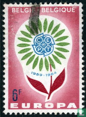 Europe flower, with overprint T