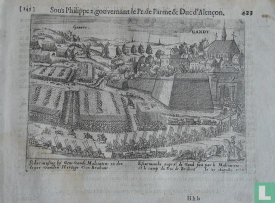 'Schermusing by Gent vande Malcontens en den leger vanden Hertoge van Brabant.
