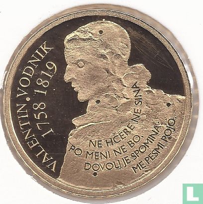 Slovénie 100 euro 2008 (BE) "250th anniversary of the birth of Valentin Vodnik" - Image 2