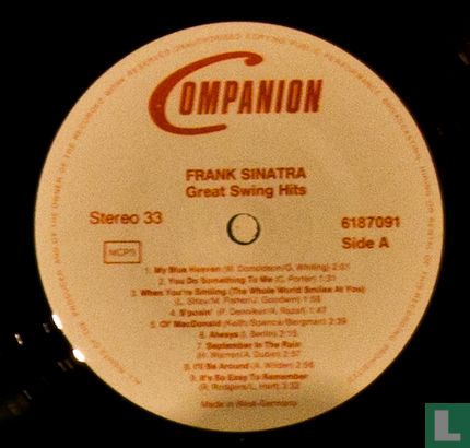 Frank Sinatra Greatest Swing Hits - Afbeelding 3