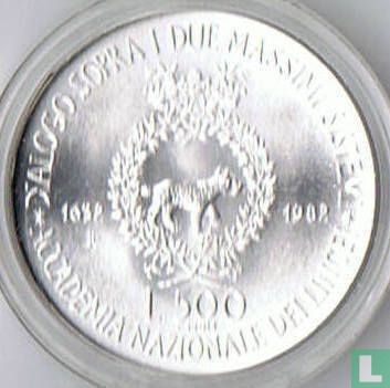 Italië 500 lire 1982 "Galileo Galilei - 350th anniversary Publication of his masterpiece" - Afbeelding 1