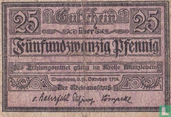 Wanzleben 25 pfennig 1918 - Afbeelding 1