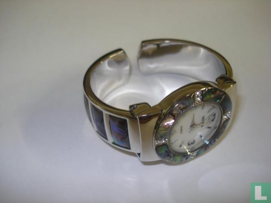 Geneva Quarz horloge ingelegd met schitterende parelmoer  - Afbeelding 2
