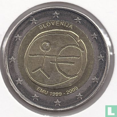 Slovenië 2 euro 2009 "10th anniversary of the European Monetary Union" - Afbeelding 1