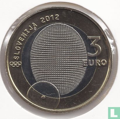 Slowenien 3 Euro 2012 "100th anniversary of the first-ever Slovenian Olympic Gold Medal" - Bild 1