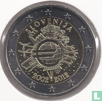 Slovénie 2 euro 2012 "10 years of euro cash" - Image 1
