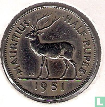 Maurice ½ rupee 1951 - Image 1
