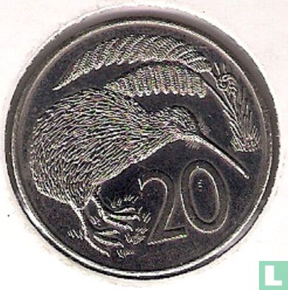 New Zealand 20 cents 1980 (oval 0) - Image 2