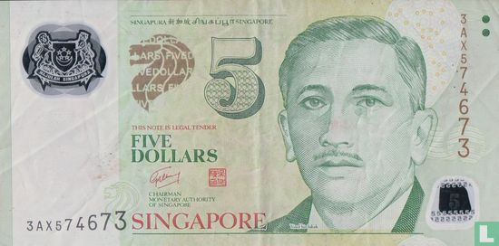 Singapur $ 5 - Bild 1