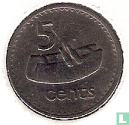 Fiji 5 cents 1974 - Afbeelding 2